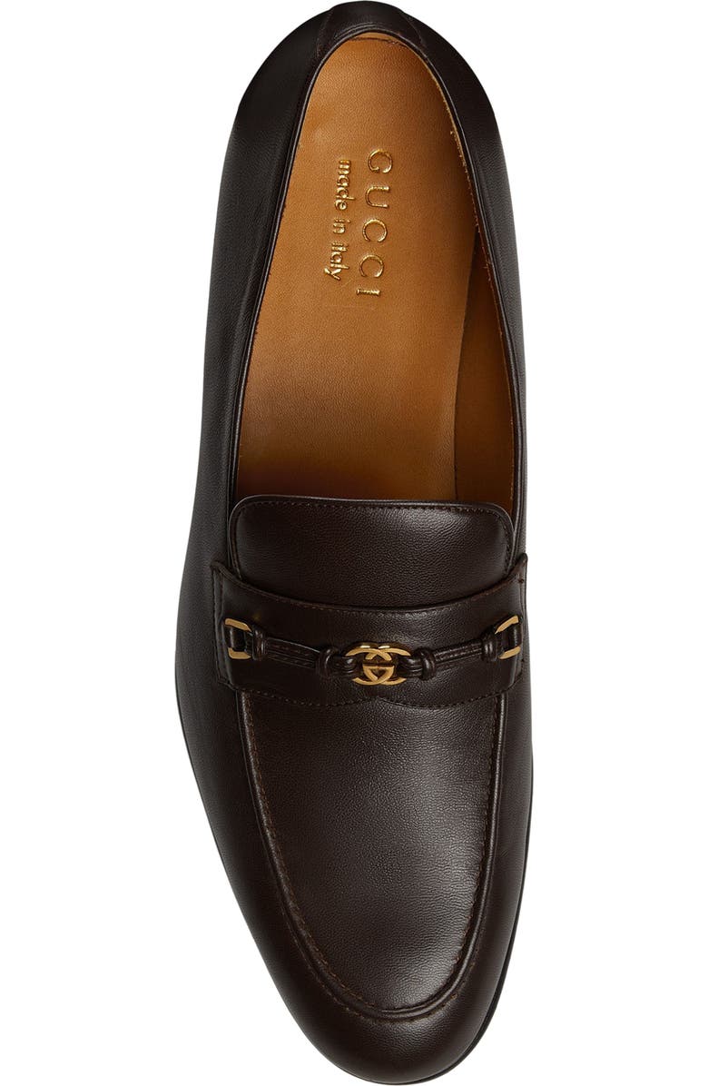 Gucci Ed Apron Toe Interlocking G Loafer, Alternate, color, Cocoa