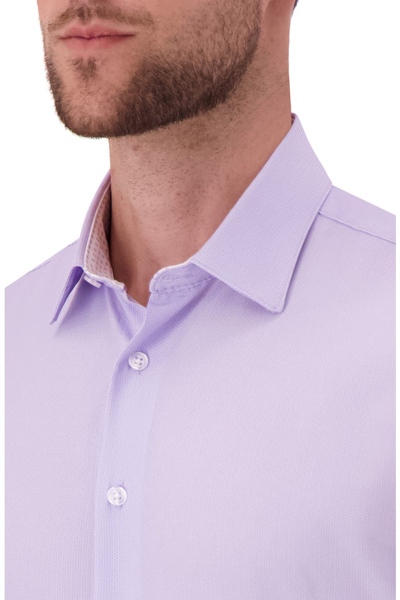 Slim Fit 4-Way Stretch Button-Up Shirt, Alternate, color, PURPLE