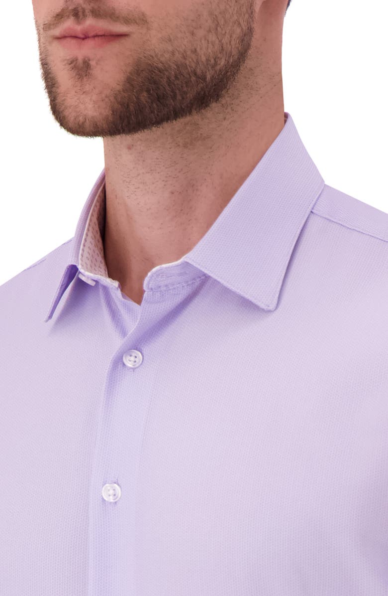 Report Collection Slim Fit 4-Way Stretch Button-Up Shirt, Alternate, color, Purple