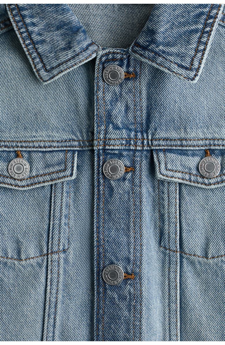 H&M Denim Jacket, Alternate, color, Light Denim Blue