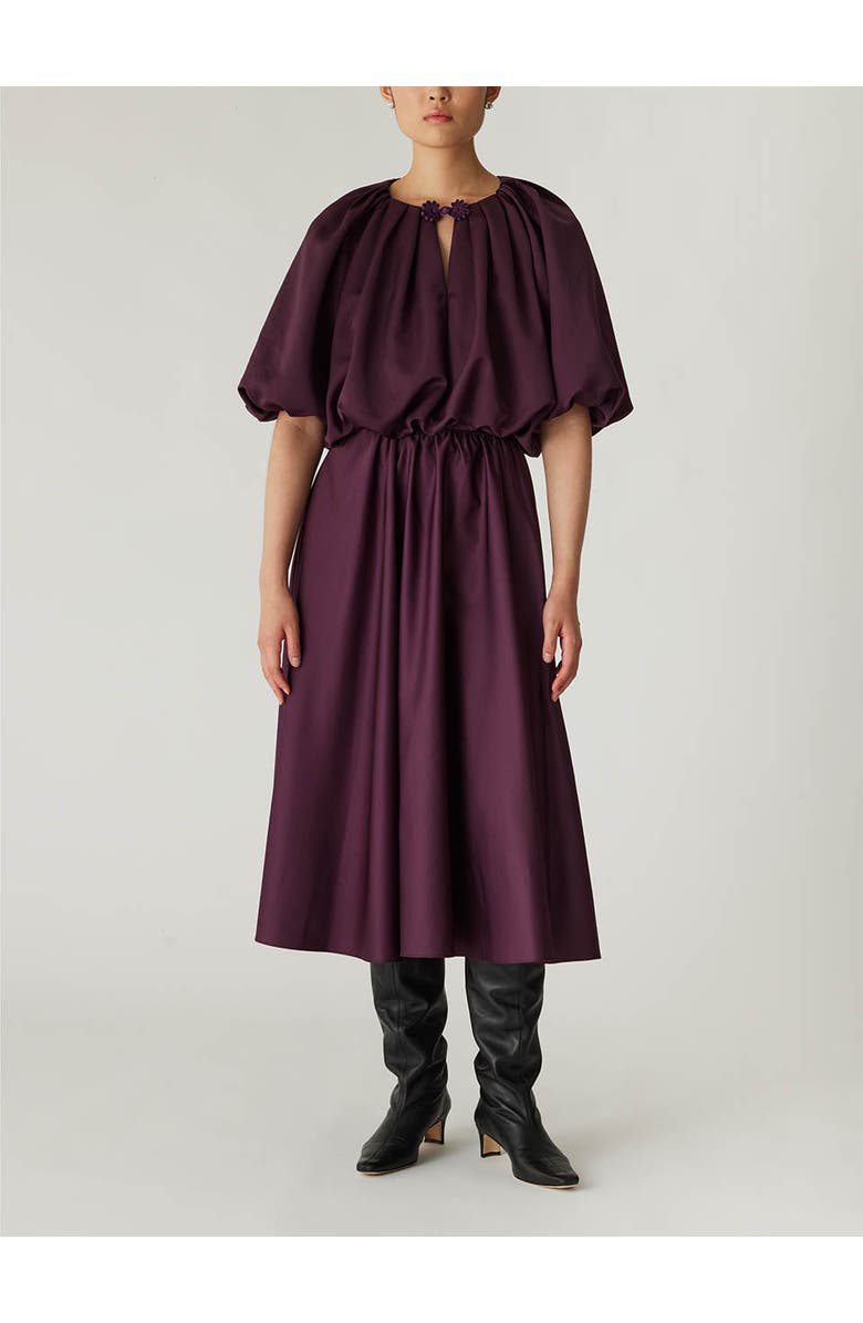 Rebecca Taylor Techy Sateen Skirt, Main, color, Plum