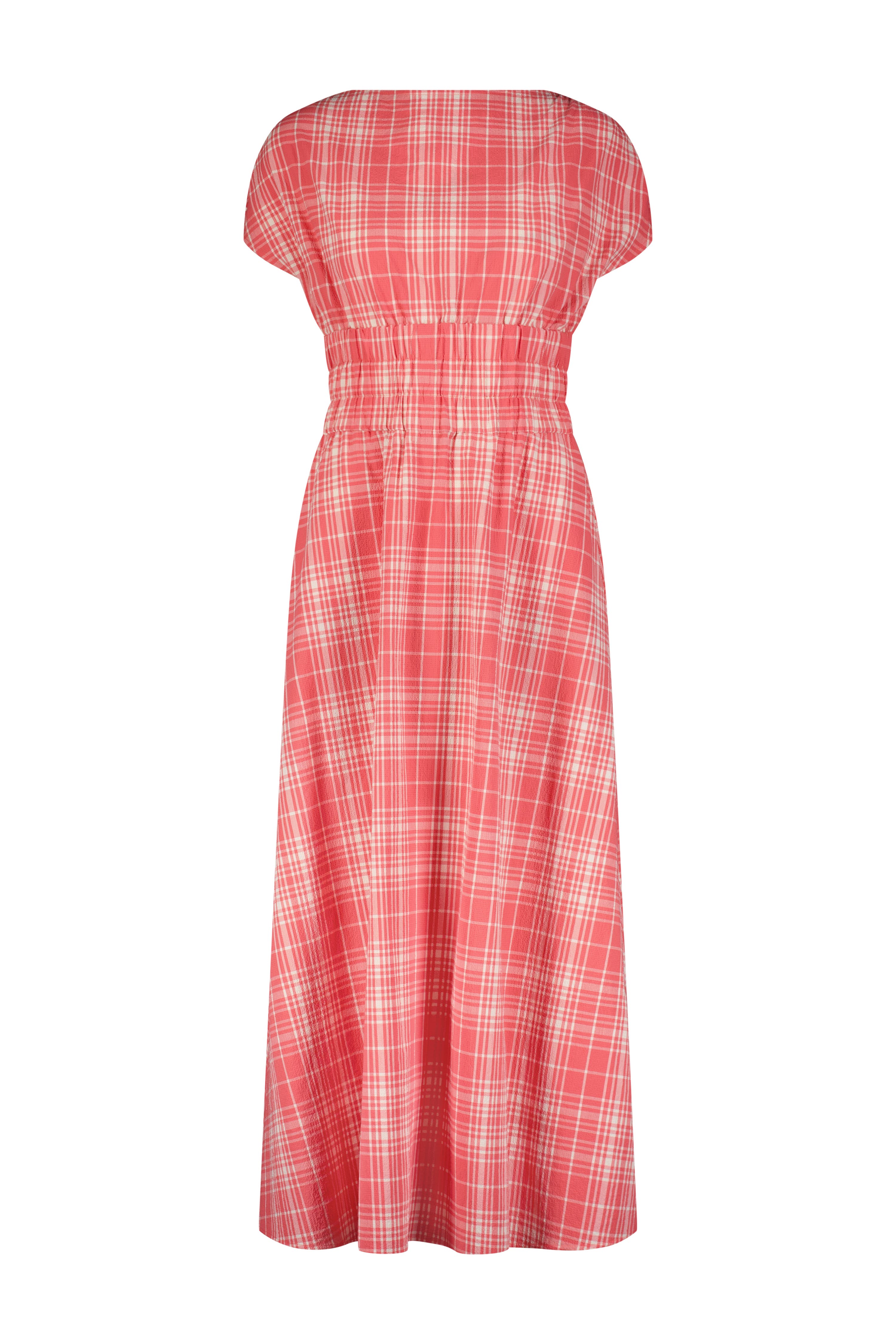 Plaid Seersucker Midi Dress (Women) | Nordstrom