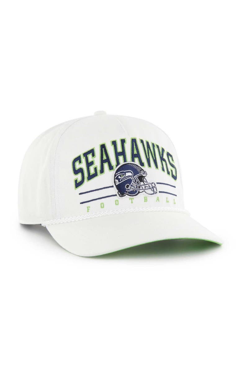 '47 Men's '47 White Seattle Seahawks Roscoe Hitch Adjustable Hat, Alternate, color, 