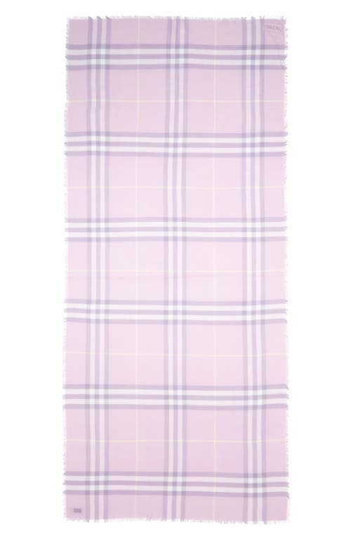 BURBERRY BURBERRY METALLIC WOOL & SILK SCARF 