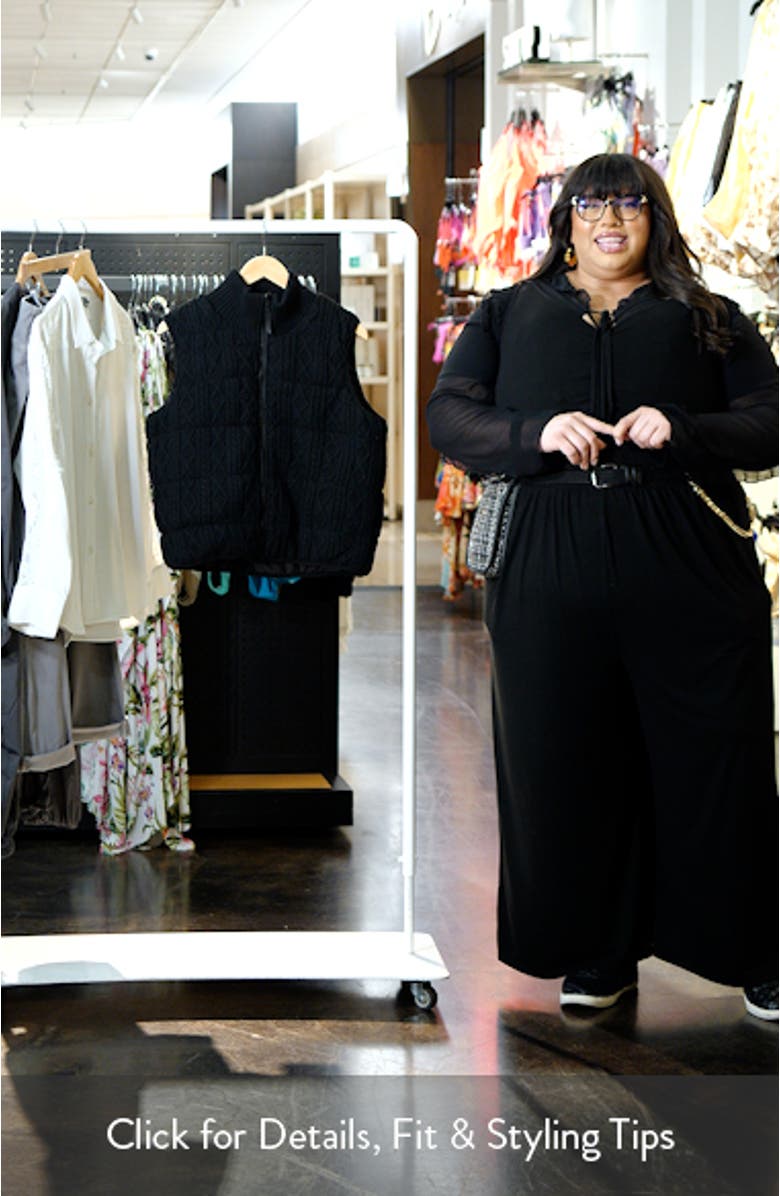 Prudence Reversible Puffer Sweater Vest, sales video thumbnail