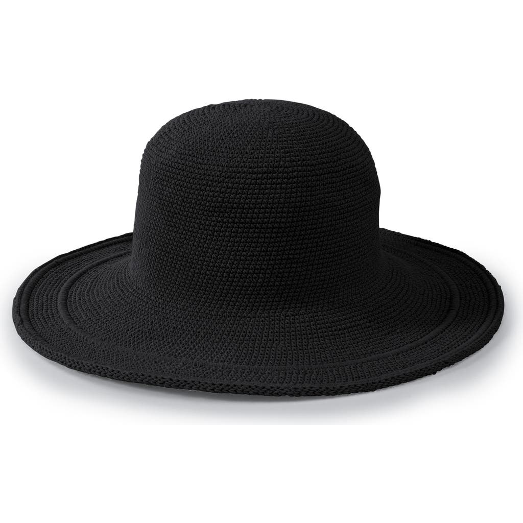 San Diego Hat Cotton Crochet Bucket Hat in Black at Nordstrom Rack