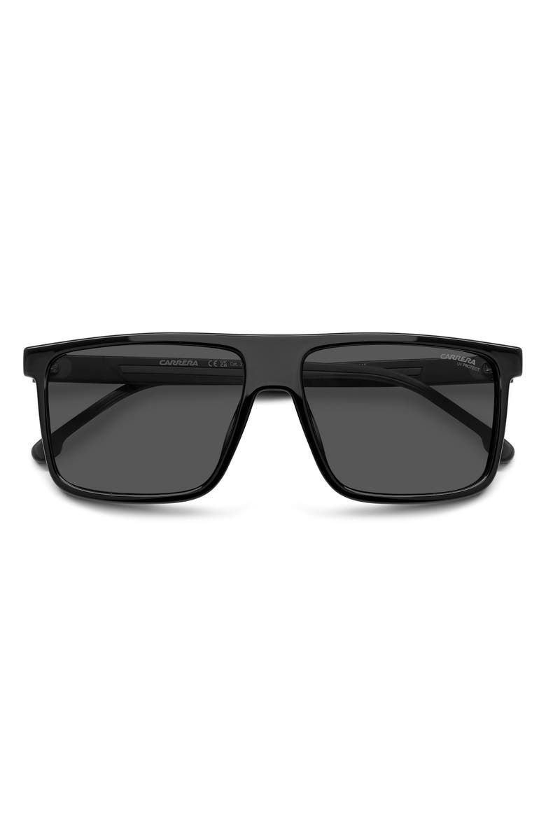 Carrera Eyewear 58mm C Sport Square Sunglasses, Alternate, color, Black/ Grey