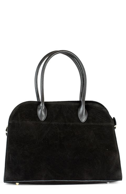 Valeria Suede Bowling Bag
