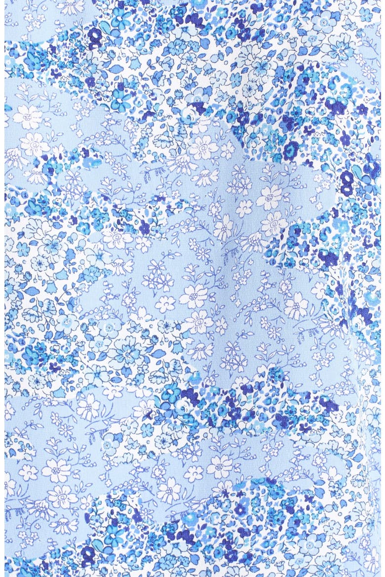 'Colleen' Print Silk Shirt, Alternate, color, AMPARO BLUE MULTI