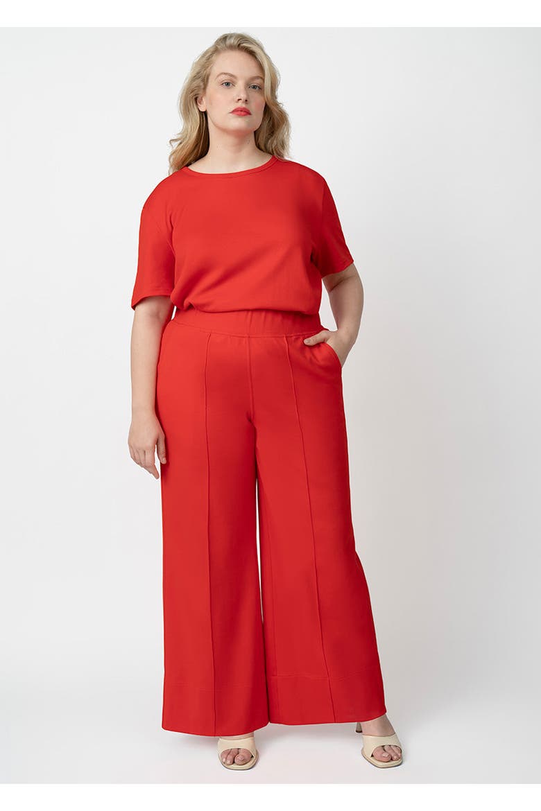 CoolROSE Luxe Wide Leg Pant Plus Size, Alternate, color, Poppy