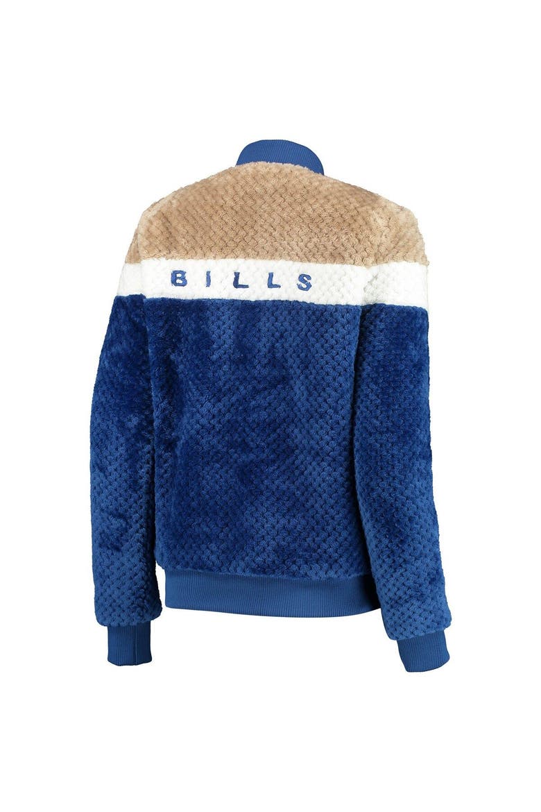 Women's G-III 4Her by Carl Banks Royal/Cream Buffalo Bills Riot Squad Sherpa Full-Snap Jacket, Alternate, color, Royal