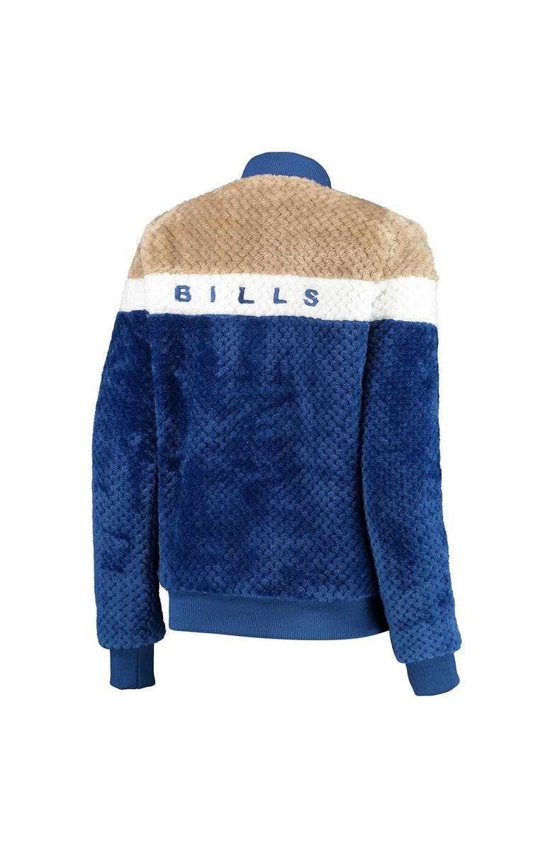 G-III 4HER BY CARL BANKS Women's G-III 4Her by Carl Banks Royal/Cream Buffalo Bills Riot Squad Sherpa Full-Snap Jacket, Alternate, color, Royal