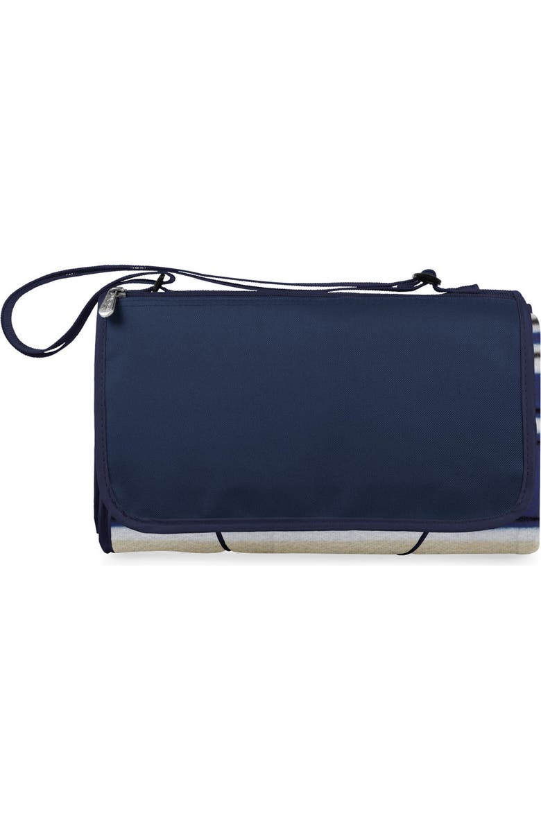 Oniva a Picnic Time Brand ONIVA Blanket Tote Outdoor Picnic Blanket, Main, color, Blue Stripe Pattern With Navy
