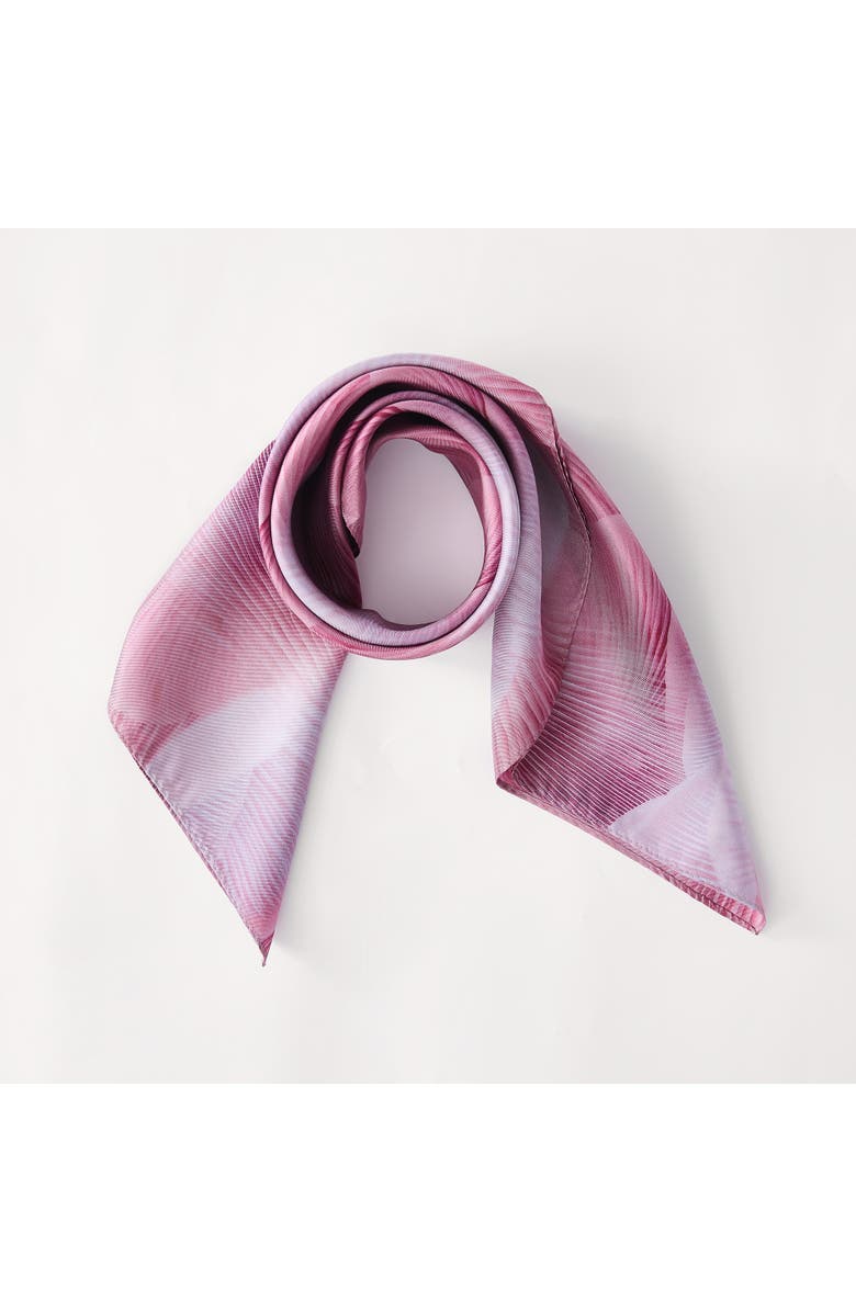 Chuks Collins x Lush Decor Gilded Spore Silk Scarf, Alternate, color, Rose