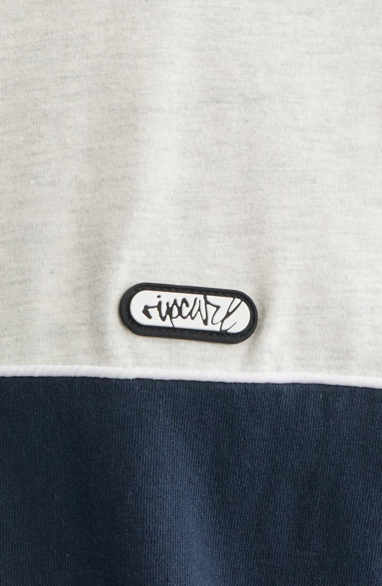 Rip Curl Halfa Panel Cotton T-Shirt, Alternate, color, Grey Marle