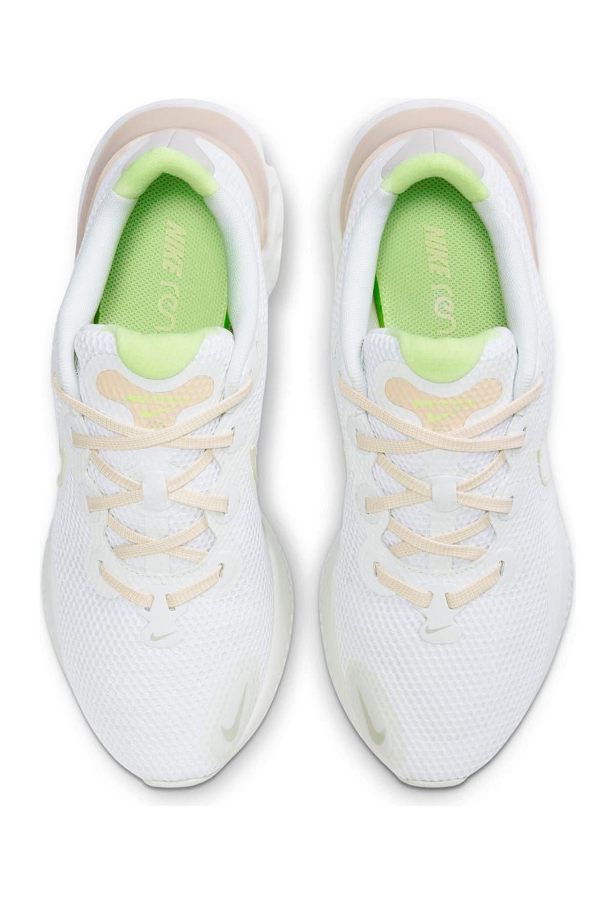 Renew Run Running Shoe, Alternate, color, WHITE/ GUAVA ICE-LIGHT BONE