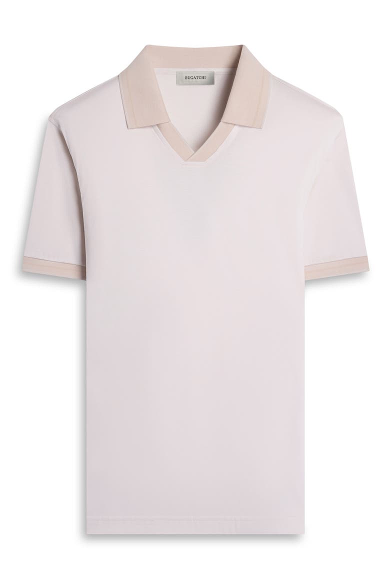 Pima Cotton Johnny Collar Polo, Alternate, color, IVORY