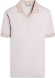 Bugatchi Pima Cotton Johnny Collar Polo