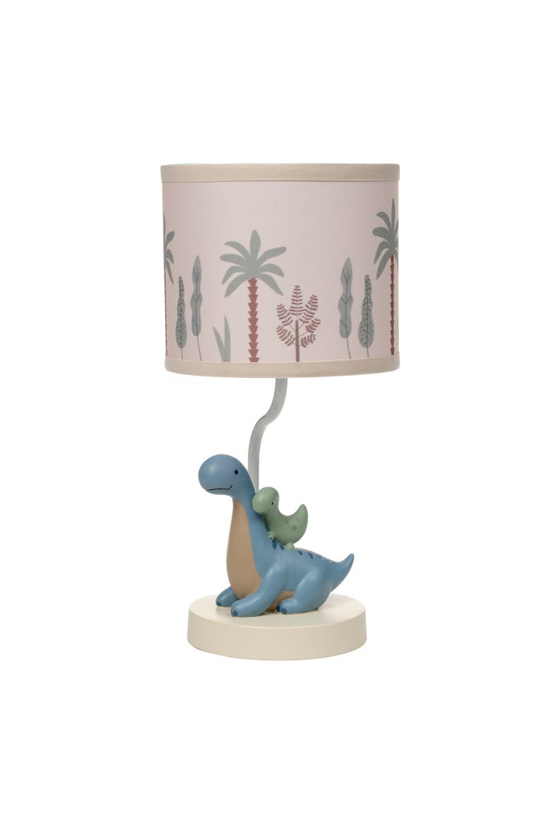 Dino-Might Custom Designed 3D Dinosaur Nursery Lamp with Shade, Main, color, Blue