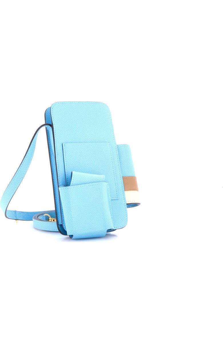 Pre-Owned Hermes Hermesway Phone Case Crossbody Bag Epsom, Alternate, color, Celeste