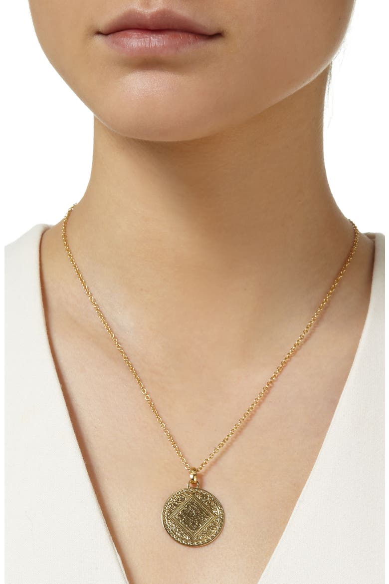 Mini Marie Pendant Charm, Alternate, color, YELLOW GOLD