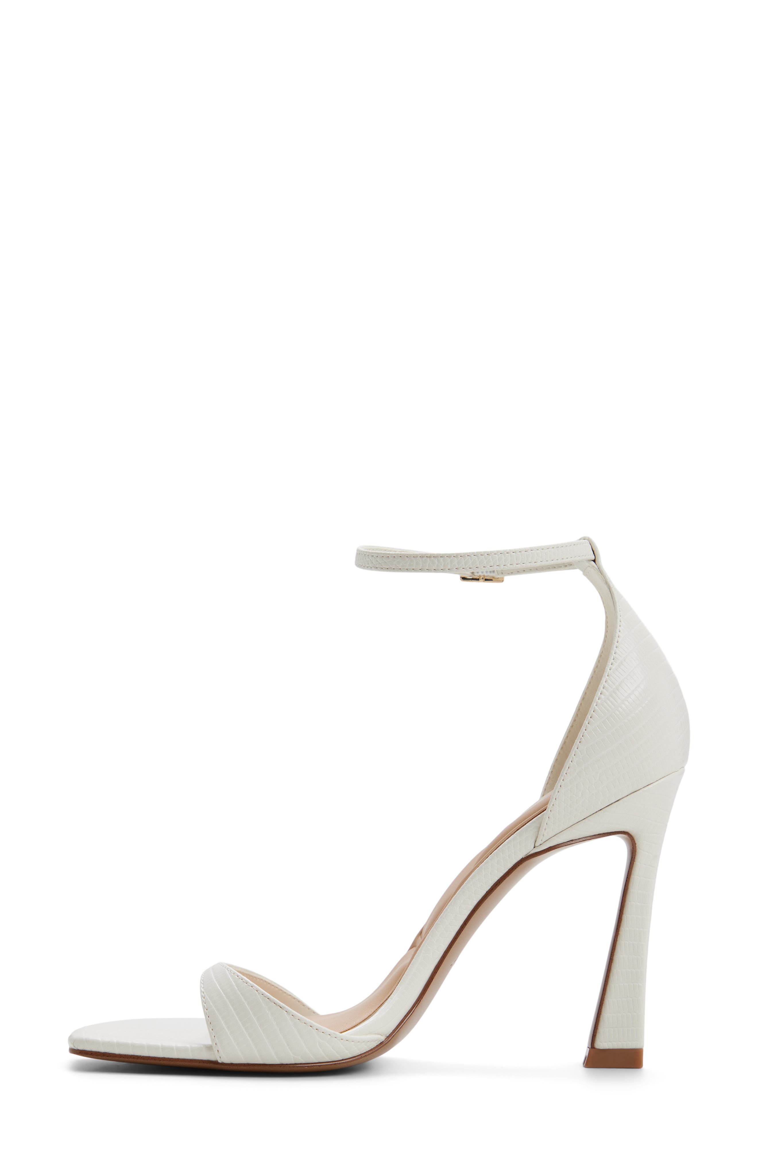 Evvie Ankle Strap Sandal, Alternate, color, WHITE
