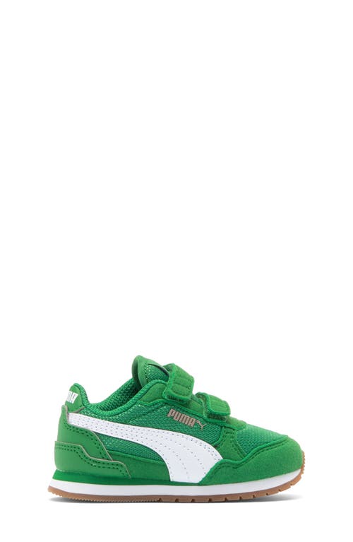 Puma Kids' St Runner V4 Mesh Sneaker In Green