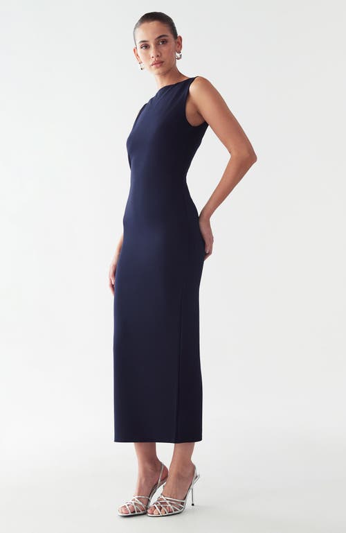 Bwldr Shian Midi Dress In Blue
