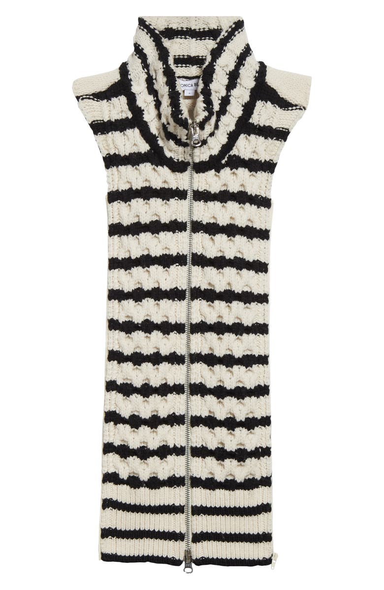 Veronica Beard Upstate Stripe Wool Dickey, Main, color, 