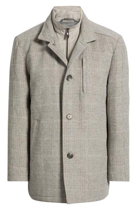 Upton Glen Plaid Wool Blend Car Coat
