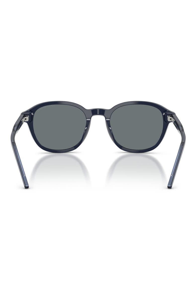 51mm Pillow Sunglasses, Alternate, color, SHINY BLUE / DARK BLUE