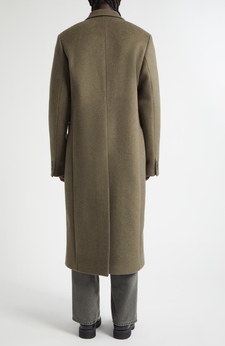 OUR LEGACY Robe Wool Blend Overcoat, Alternate, color, Distruptive Moss Kilo Melton