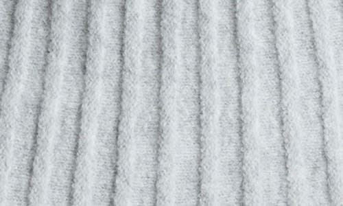 Shop Naked Wardrobe Rib Sweater Flare Miniskirt In Heather Grey