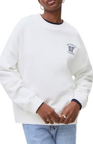 MANGO TEEN Oversize Graphic Sweatshirt