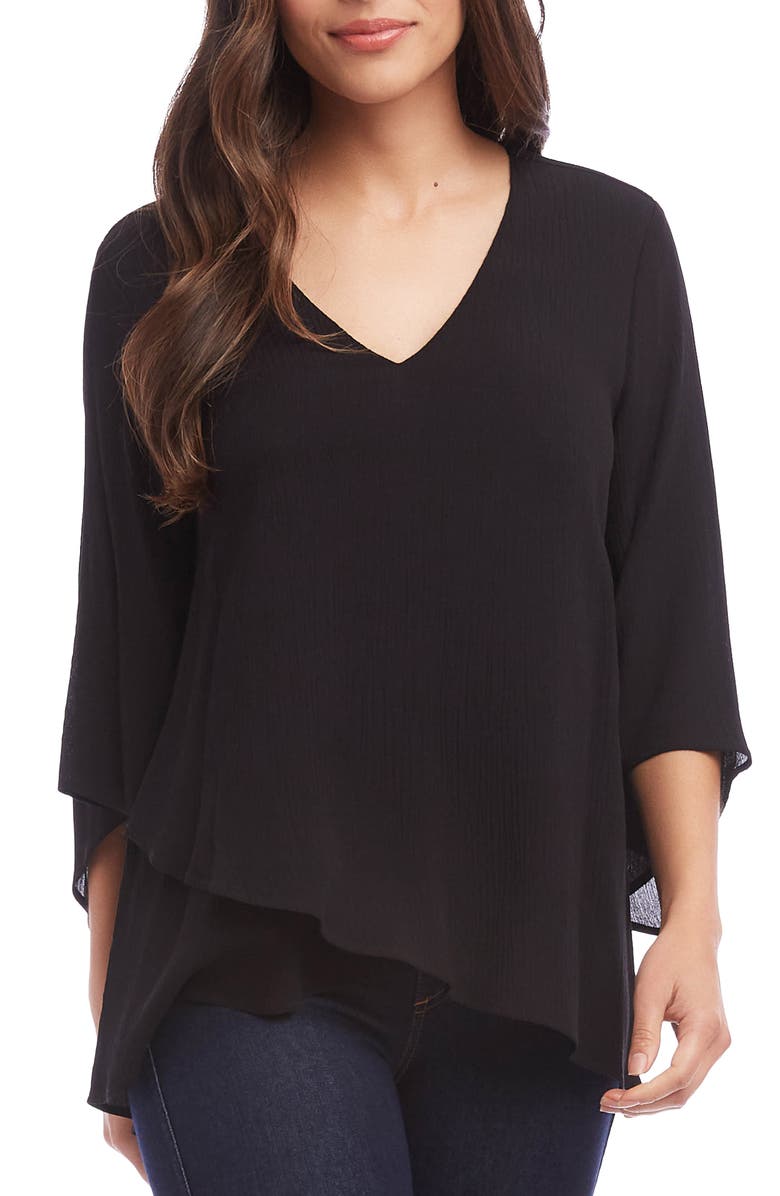 Karen Kane Asymmetric Hem Top, Main, color, 