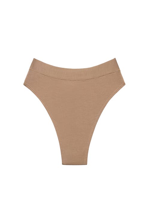 Cuup The Highwaist Thong In Brown
