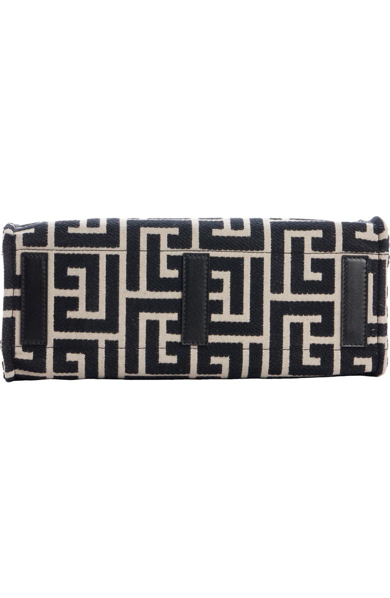 Balmain B-Army 36 Embroidered Canvas Shopper Tote, Alternate, color,