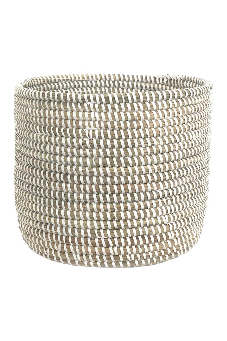 Catch-All / Planter Basket Monochrome, Main, color, White