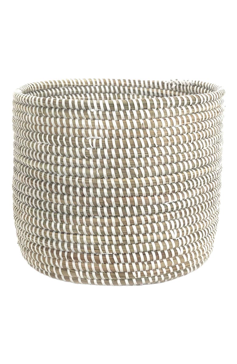 Mbare Catch-All / Planter Basket Monochrome, Main, color, White