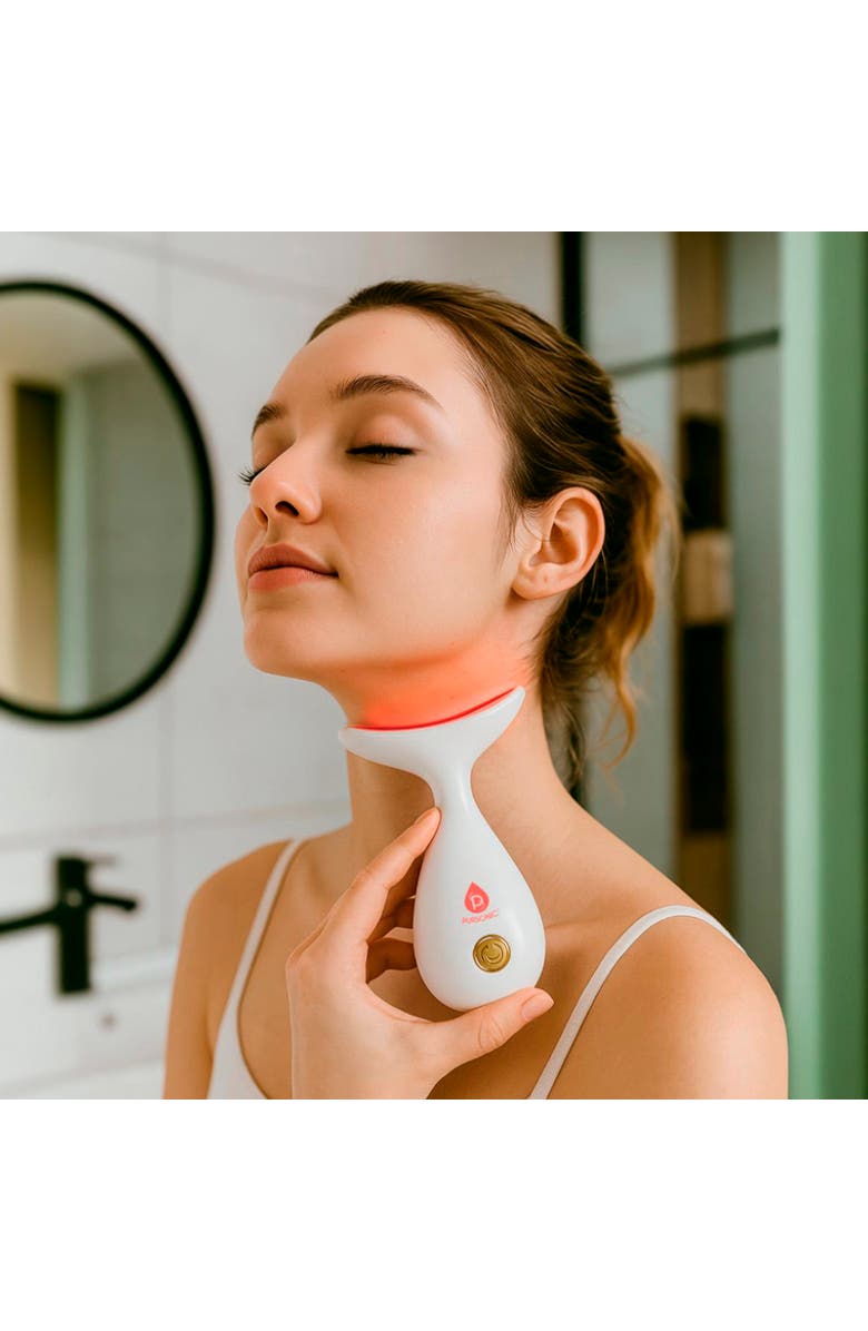 PURSONIC LED Light Therapy Neck & Face Sculpting Wand, Alternate, color, White