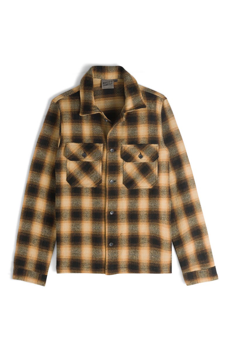 Naked & Famous Denim Vintage Flannel Button-Up Work Shirt, Alternate, color, 
