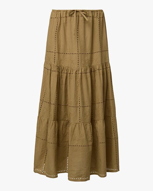 Weworewhat Broderie Midi Skirt