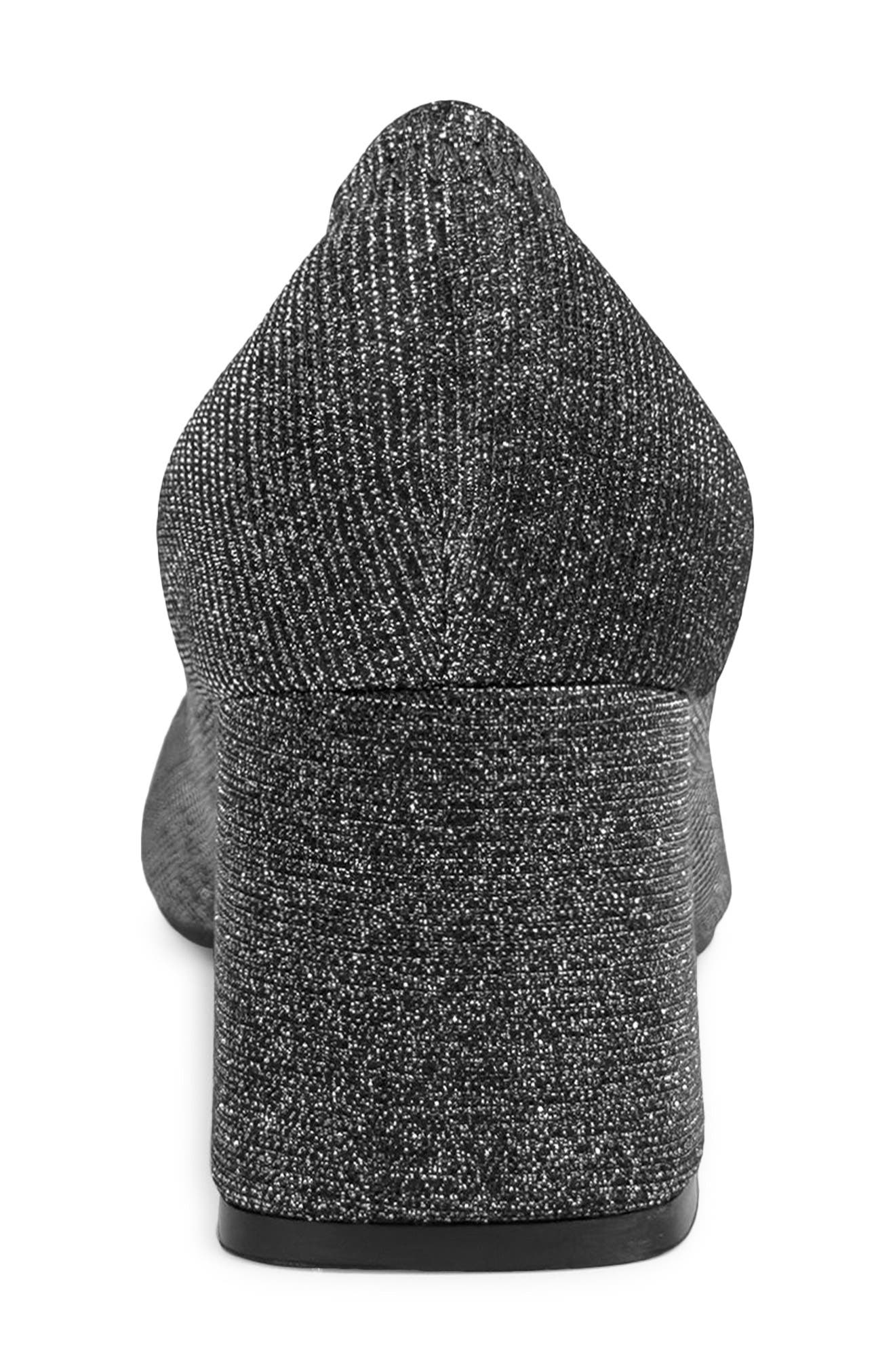 Aerosoles Elisea Pointed Toe Stretch Pump, Alternate, color, Gunmetal Stretch Lame