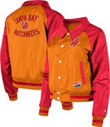 New Era Women's New Era Orange Tampa Bay Buccaneers Coaches Raglan Full-Snap Jacket