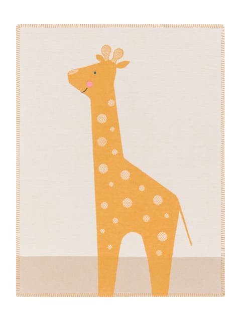 Lili Giraffe With Embroidery Baby Blanket