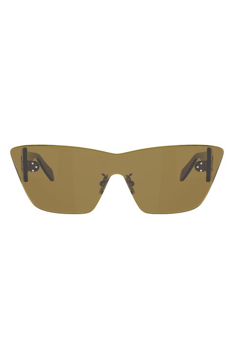 Sundown Rimless Cat Eye Shield Sunglasses