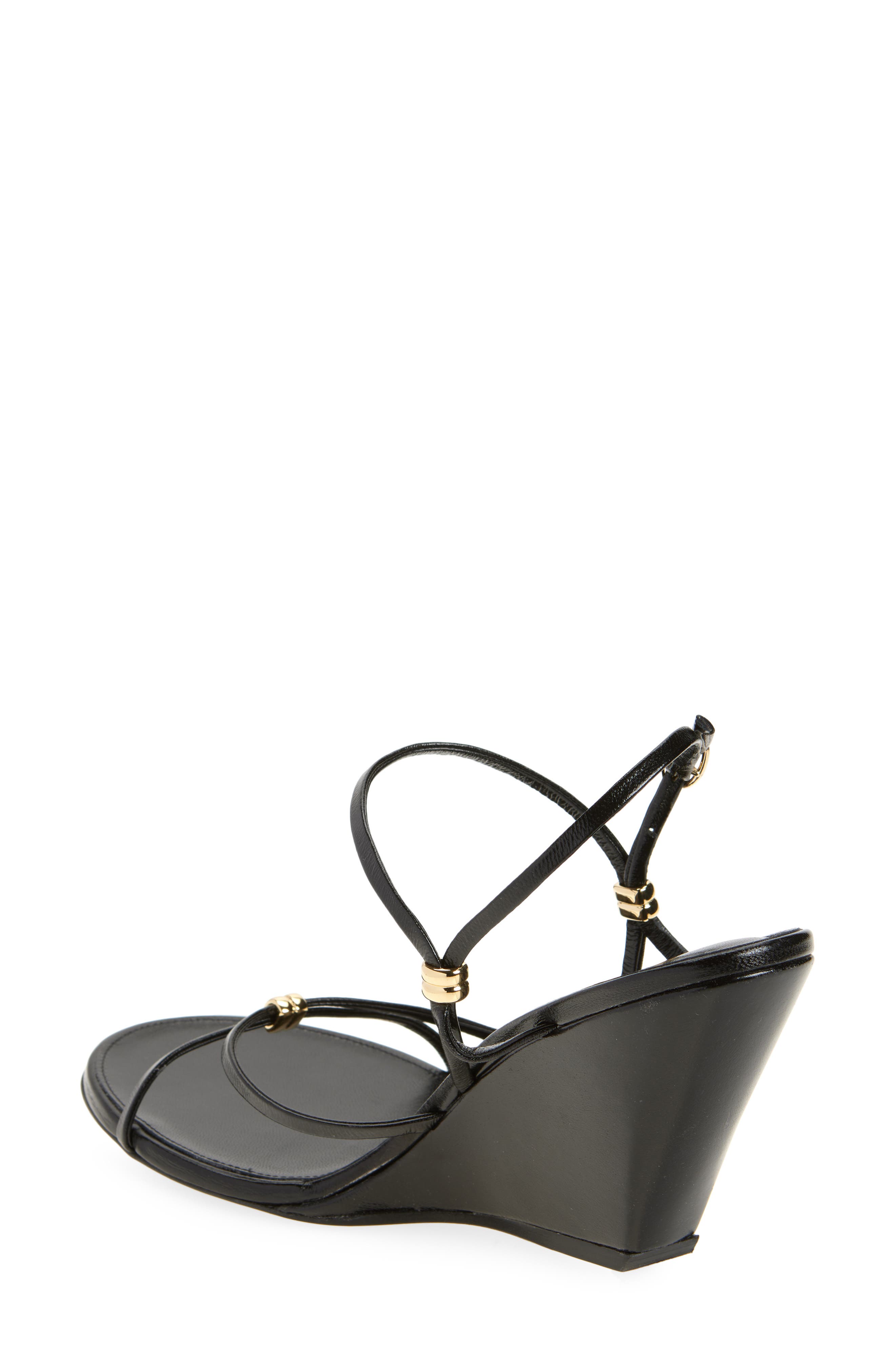Proenza Schouler Coil Wedge Sandal, Alternate, color, Black