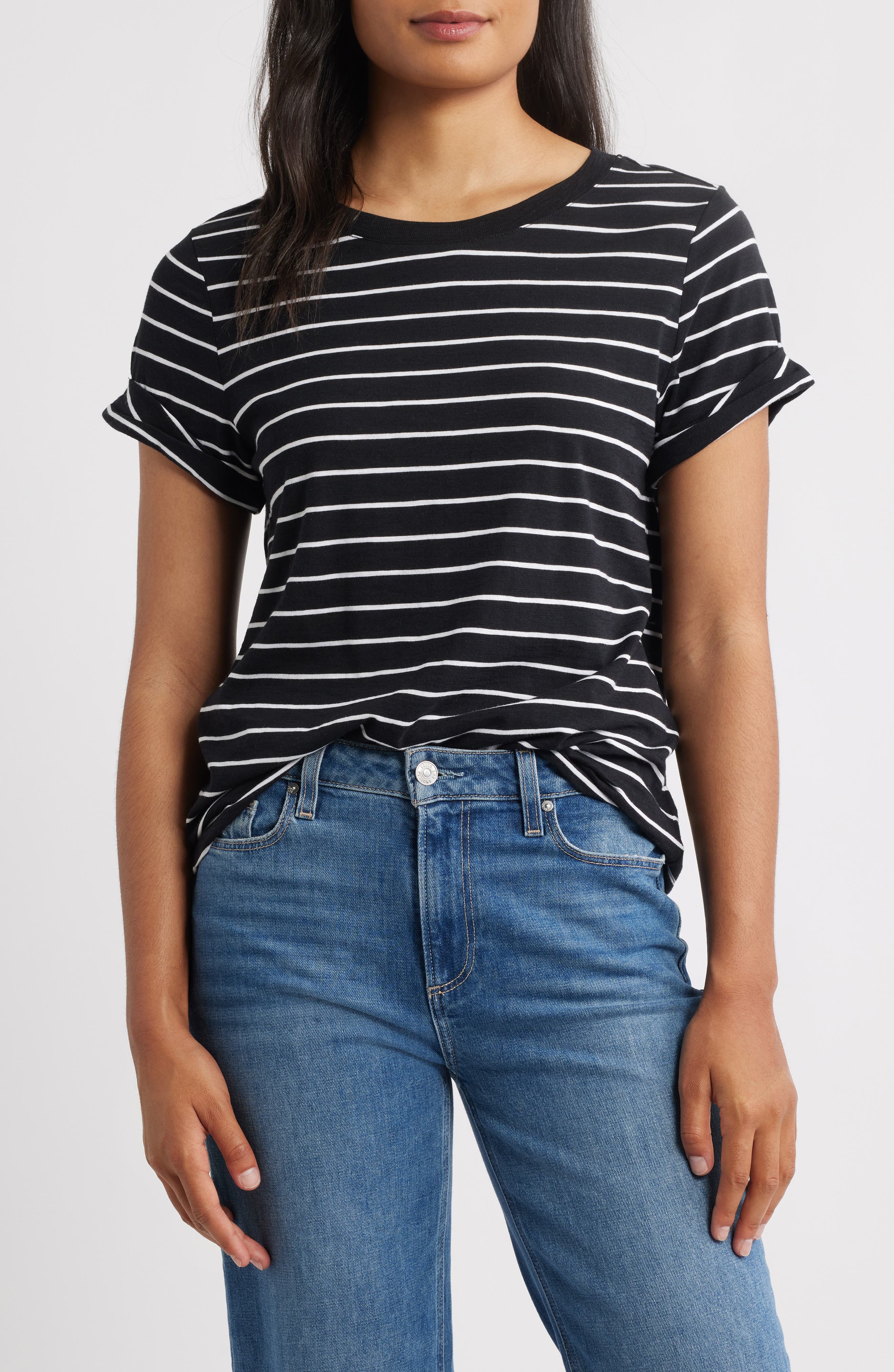 Sanctuary Abstract Print Cotton Blend T-Shirt