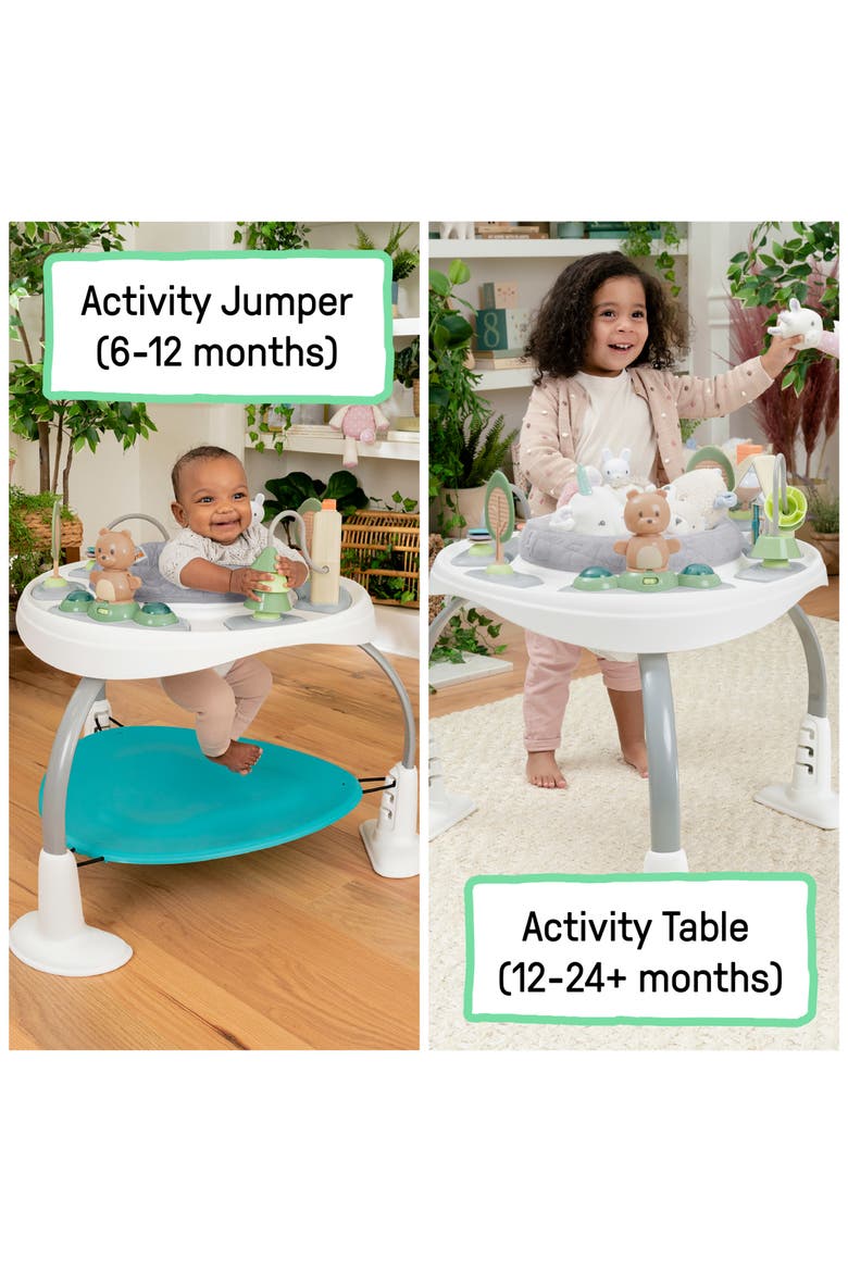 Spring & Sprout 3-in-1 Activity Jumper & Table, Alternate, color, MULTICOLORED
