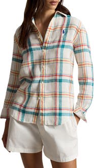 Polo Ralph Lauren Plaid Linen Shirt